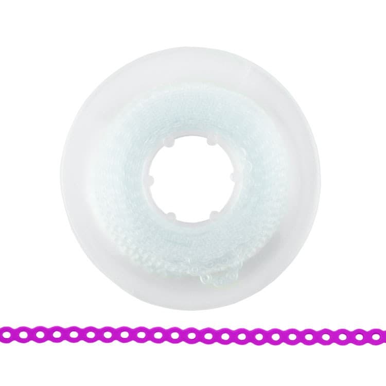 ElastoMax elastomeric chain, latex free, closed clear (4.5m spool) – oficiali Falcon Medical produkto nuotrauka