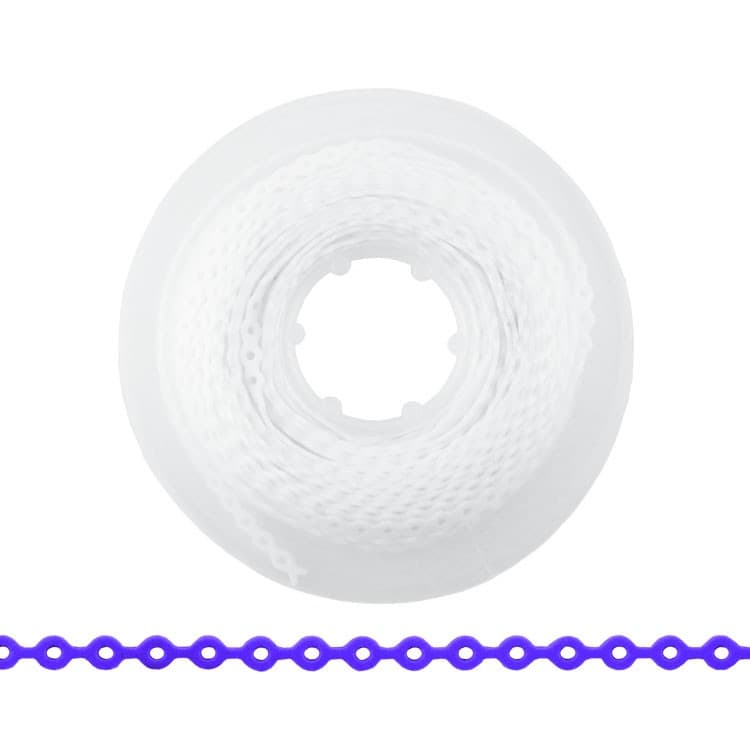 ElastoMax elastomeric chain, latex free, long white (4.5m spool) – oficiali Falcon Medical produkto nuotrauka