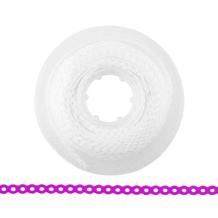 ElastoMax elastomeric chain, latex free, closed white (4.5m spool) – oficiali Falcon Medical produkto nuotrauka