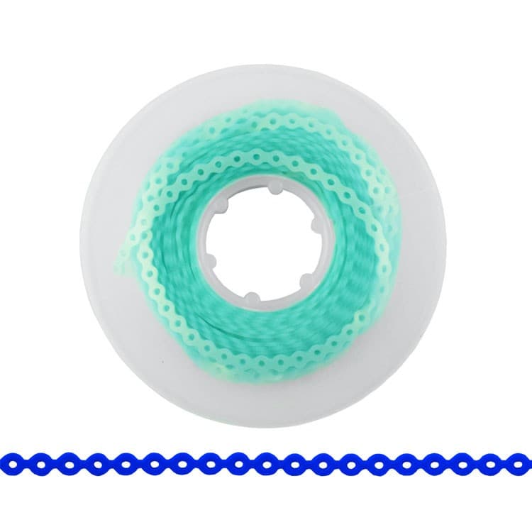 ElastoMax elastomeric chain, latex free, short pearl green (4.5m spool) – oficiali Falcon Medical produkto nuotrauka