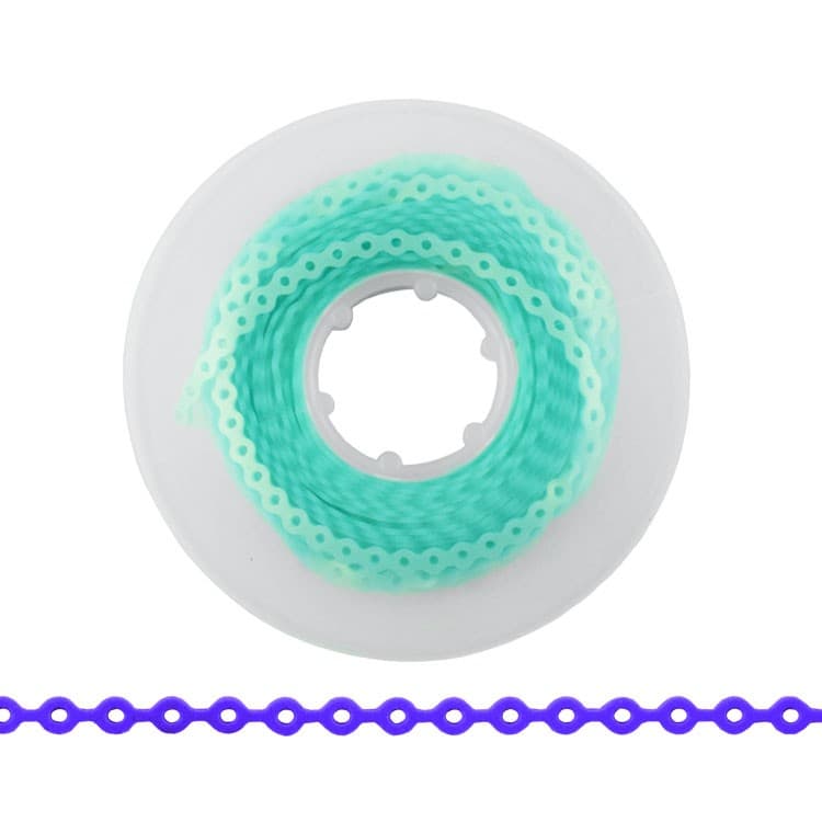 ElastoMax elastomeric chain, latex free, long pearl green (4.5m spool) – oficiali Falcon Medical produkto nuotrauka
