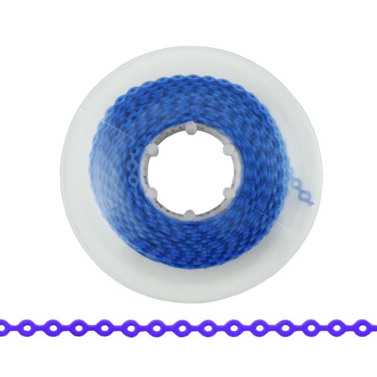 ElastoMax elastomeric chain, latex free, long blue (4.5m spool) – oficiali Falcon Medical produkto nuotrauka
