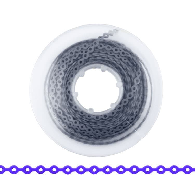 ElastoMax elastomeric chain, latex free, long gray (4.5m spool) – oficiali Falcon Medical produkto nuotrauka