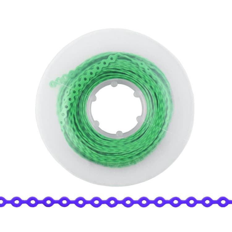ElastoMax elastomeric chain, latex free, long spring green (4.5m spool) – oficiali Falcon Medical produkto nuotrauka