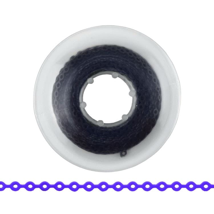 ElastoMax elastomeric chain, latex free, long black (4.5m spool) – oficiali Falcon Medical produkto nuotrauka