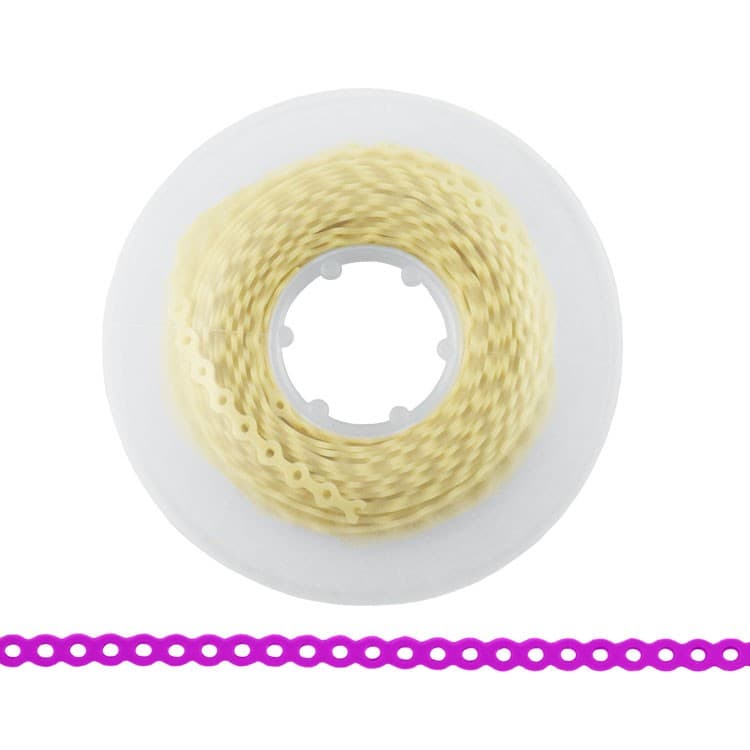 ElastoMax elastomeric chain, latex free, closed tooth color (4.5m spool) – oficiali Falcon Medical produkto nuotrauka
