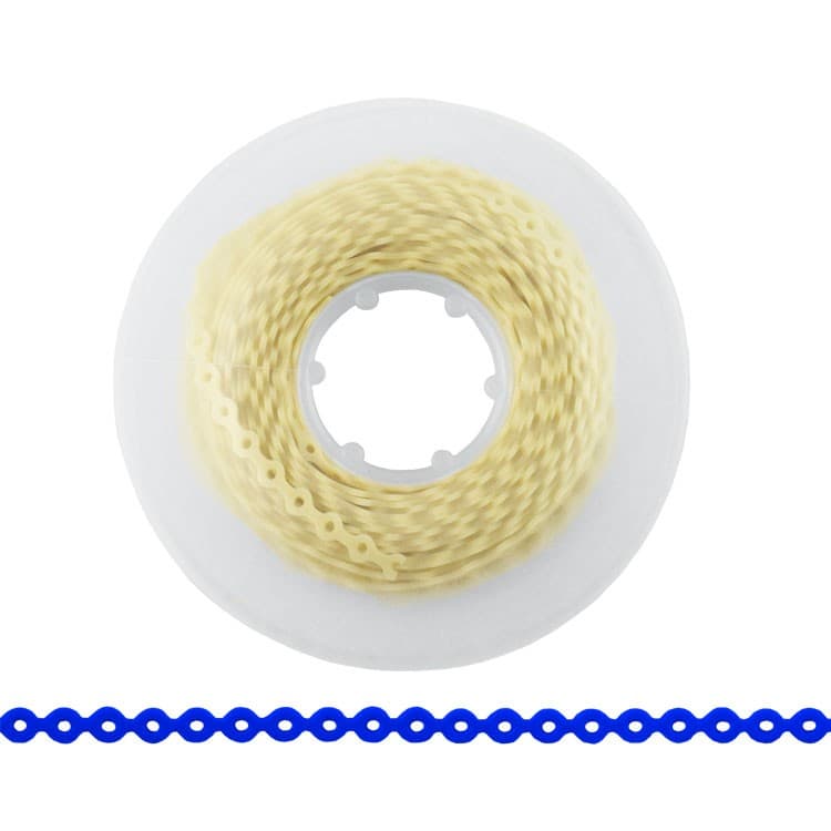 ElastoMax elastomeric chain, latex free, short tooth color (4.5m spool) – oficiali Falcon Medical produkto nuotrauka