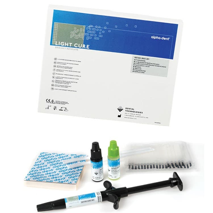 Alpha-Dent® 1 x 5g Adhesive Syringe, 3mL Light Cure Bracket Bonding Resin – oficiali Falcon Medical produkto nuotrauka