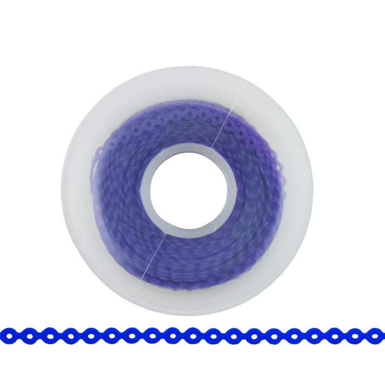 ElastoMax Uno elastomeric chain, short, dark purple (4.5m spool) – oficiali Falcon Medical produkto nuotrauka