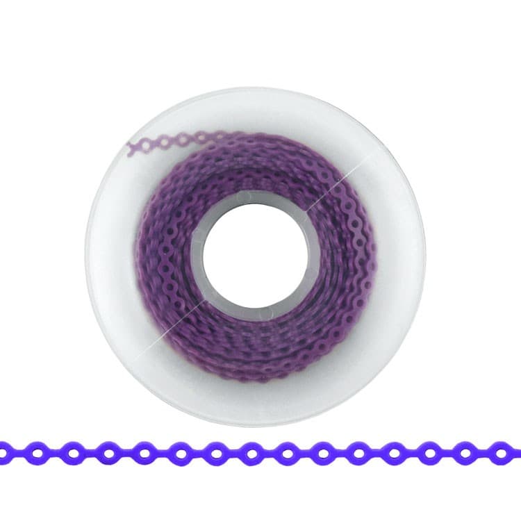 ElastoMax Uno elastomeric chain, long, light purple (4.5m spool) – oficiali Falcon Medical produkto nuotrauka