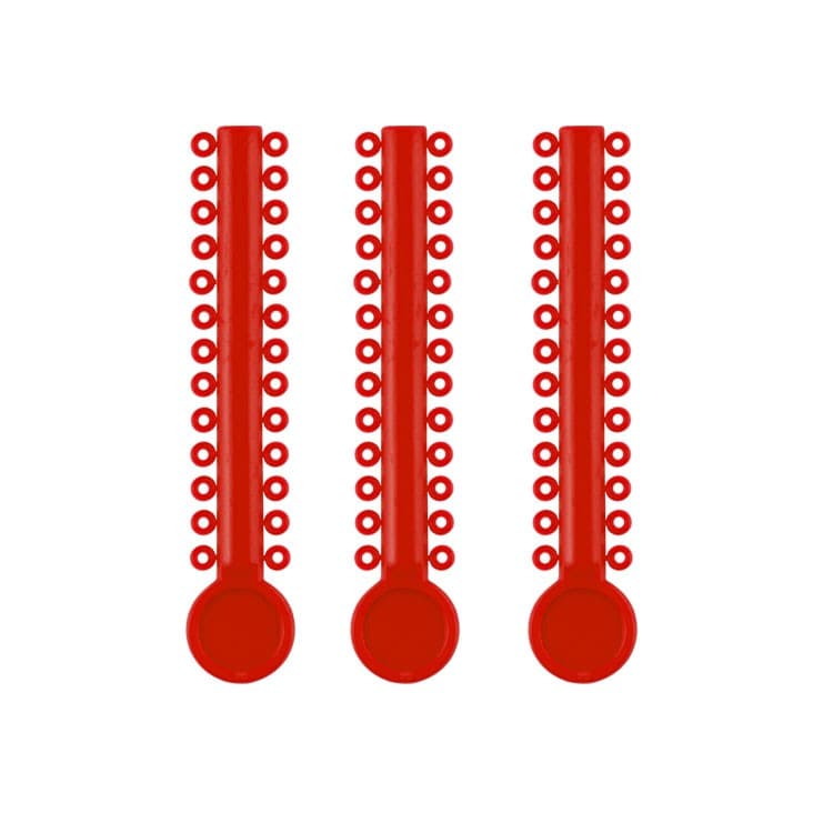 ElastoMax Uno ligatures red (40 sticks, 1040 ligatures) – oficiali Falcon Medical produkto nuotrauka