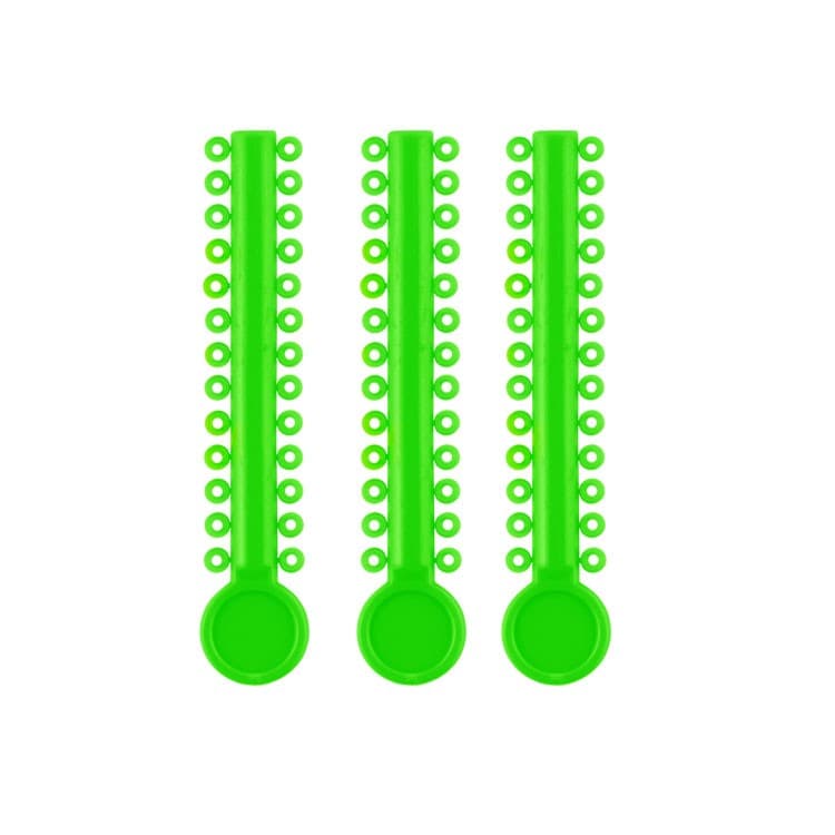 ElastoMax Uno ligatures light green (40 sticks, 1040 ligatures) – oficiali Falcon Medical produkto nuotrauka