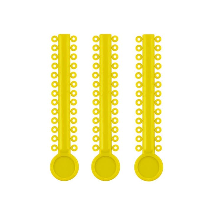 ElastoMax Uno ligatures yellow (40 sticks, 1040 ligatures) – oficiali Falcon Medical produkto nuotrauka