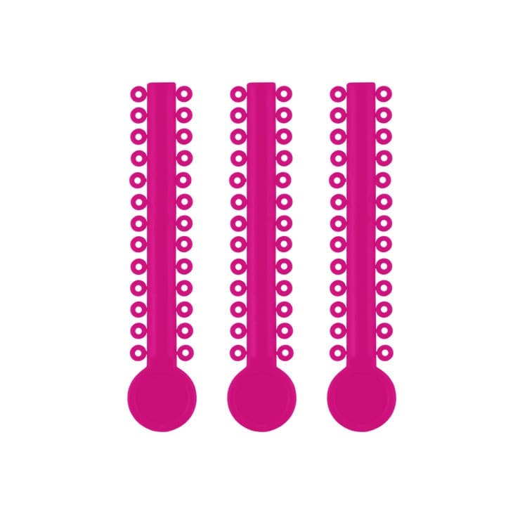 ElastoMax Uno ligatures hot pink (40 sticks, 1040 ligatures) – oficiali Falcon Medical produkto nuotrauka