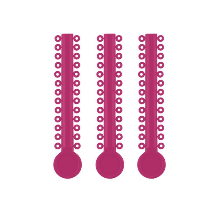 ElastoMax Uno ligatures dark pink (40 sticks, 1040 ligatures) – oficiali Falcon Medical produkto nuotrauka