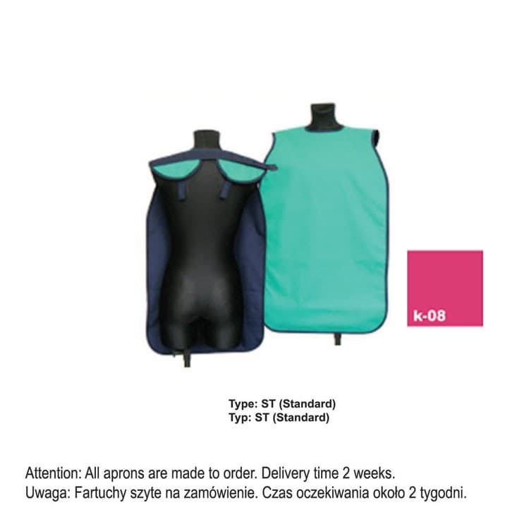 X-Ray Apron type ST-Standard heavy 0.35mm Pb, 40x60mm, colour K-08 – oficiali Falcon Medical produkto nuotrauka