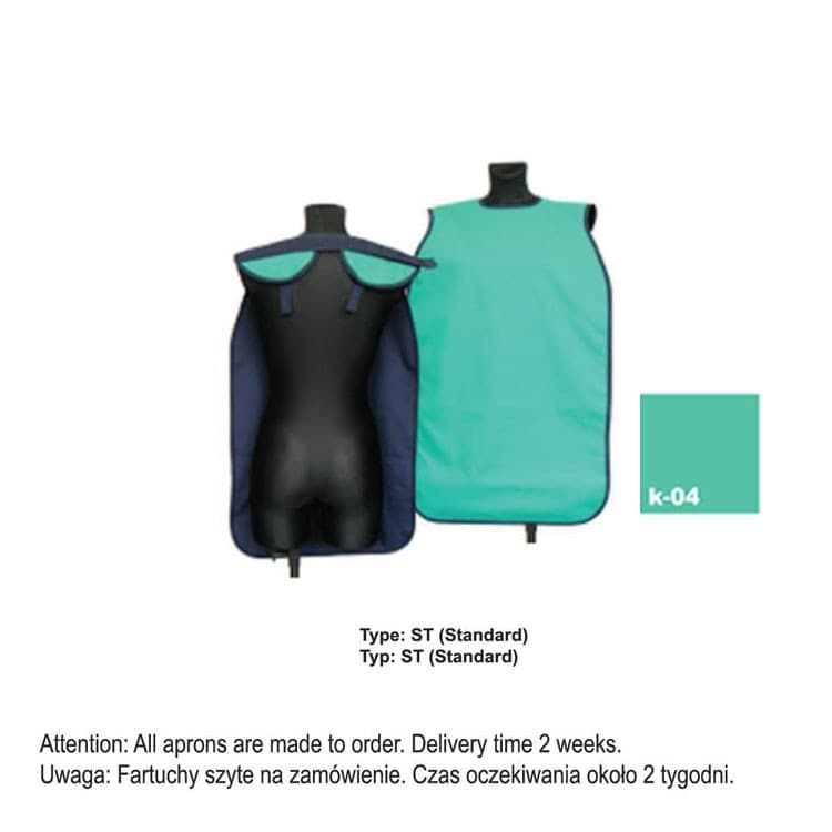 X-Ray Apron type ST-Standard heavy 0.50mm Pb, 50x80mm, colour K-04 – oficiali Falcon Medical produkto nuotrauka