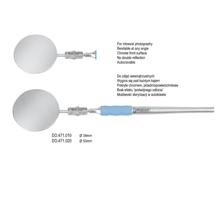 Photographic mirror front surface bendable ø 38mm – oficiali Falcon Medical produkto nuotrauka