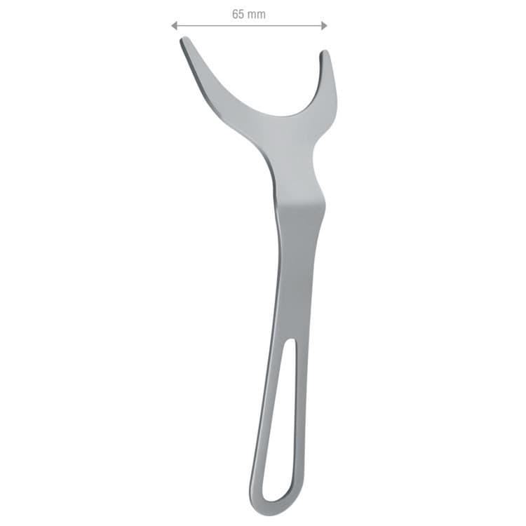 Photography Lip retractor autoclavable adult stainless steel 65 x 170mm – oficiali Falcon Medical produkto nuotrauka