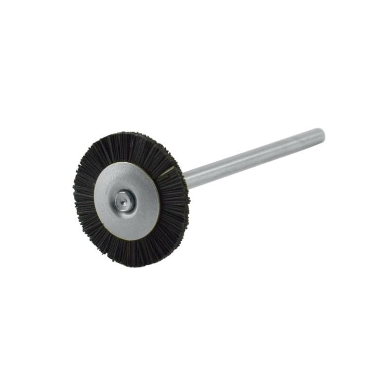 Apline wheel brush Ø 17mm black horse hair hard HP – oficiali Falcon Medical produkto nuotrauka