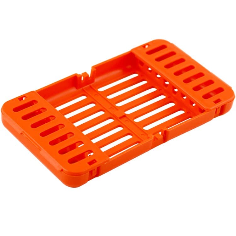 Cassette tray plastic autoclavable orange 185 x 100 x 20 mm – oficiali Falcon Medical produkto nuotrauka