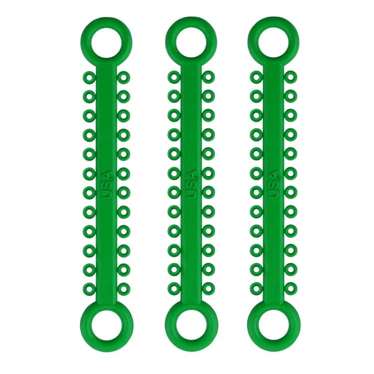 ElastoMax ligatures, latex free, spring green (1008 ligatures) – oficiali Falcon Medical produkto nuotrauka