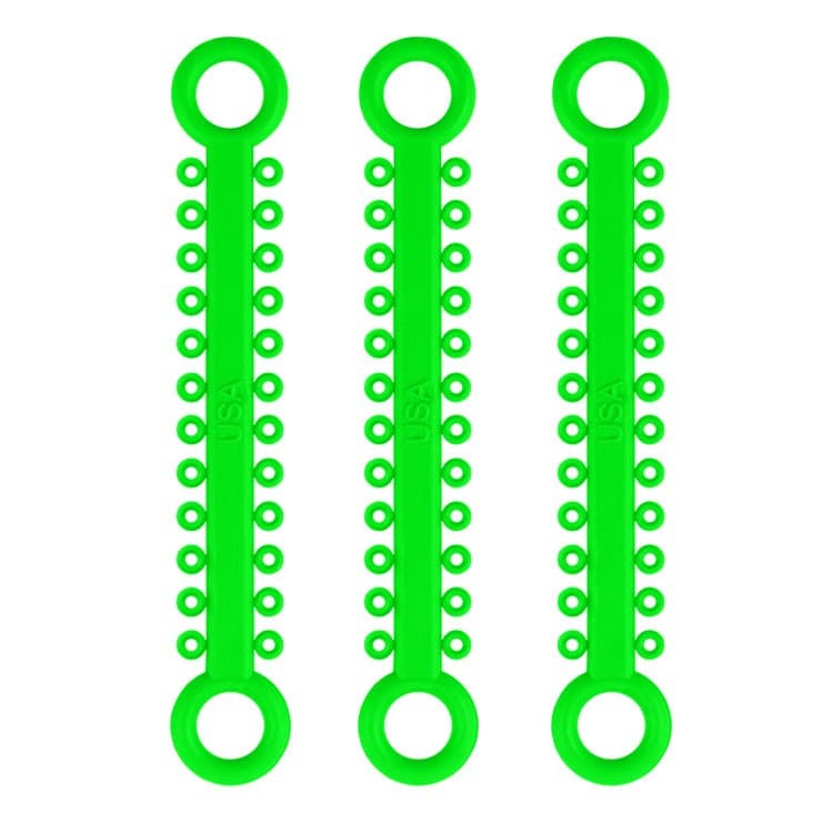 ElastoMax ligatures, latex free, flourescent green (1008 ligatures) – oficiali Falcon Medical produkto nuotrauka