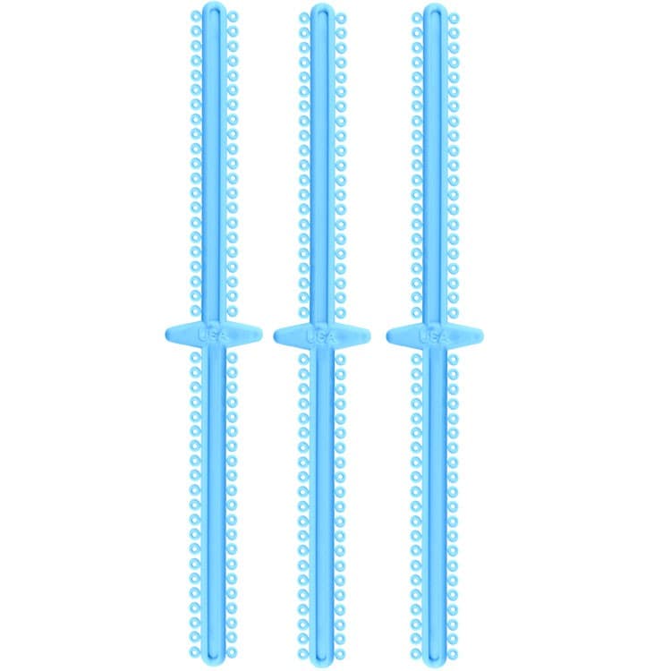 ElastoMax Duo ligatures, Latex free, sky blue (20 sticks, 1008 ligatures) – oficiali Falcon Medical produkto nuotrauka