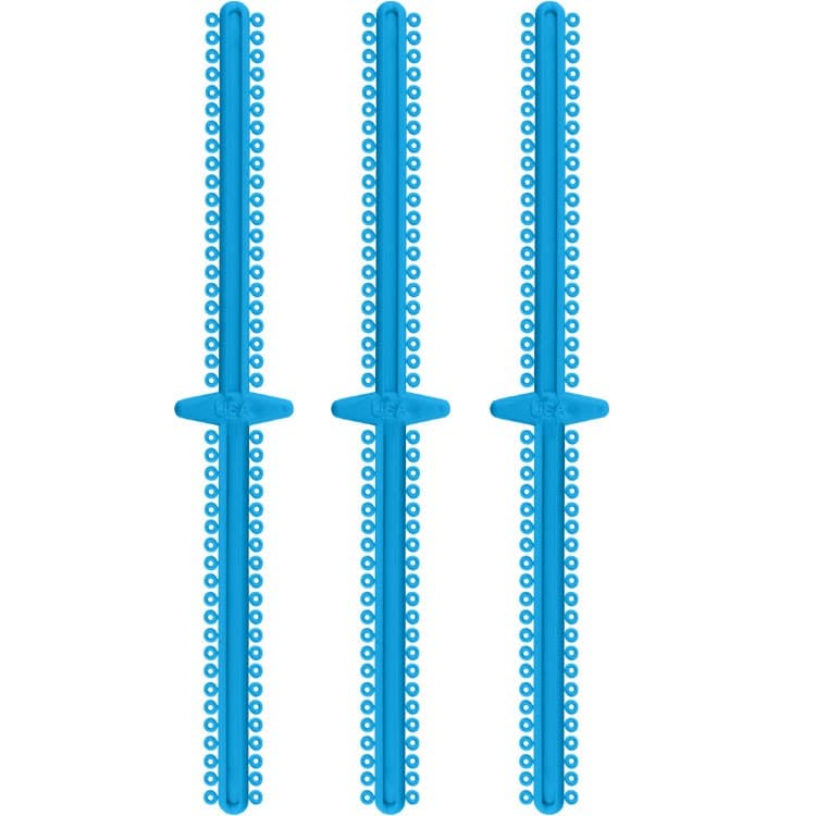 ElastoMax Duo ligatures, Latex free, light blue (20 sticks, 1008 ligatures) – oficiali Falcon Medical produkto nuotrauka