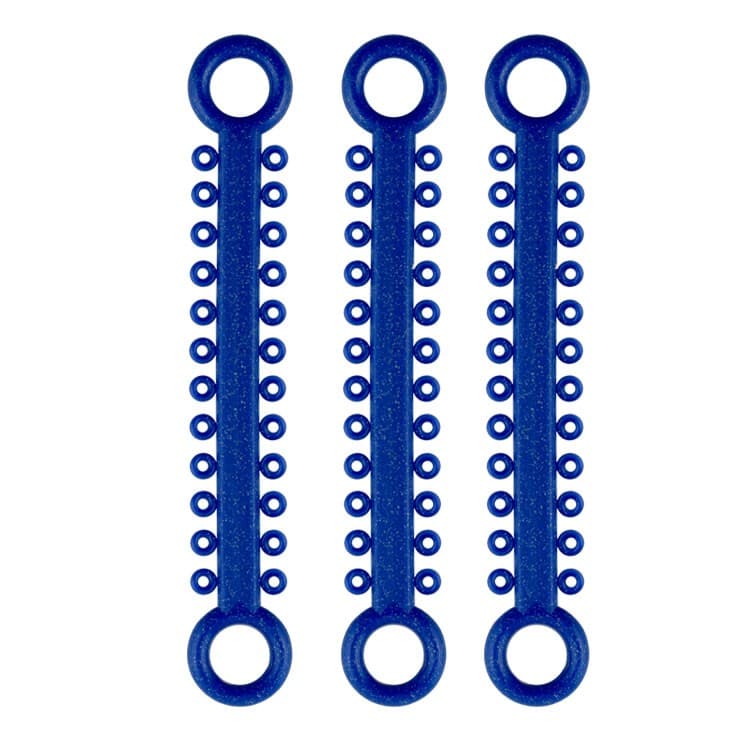 ElastoMax ligatures, latex free, metallic blue (1008 ligatures) – oficiali Falcon Medical produkto nuotrauka