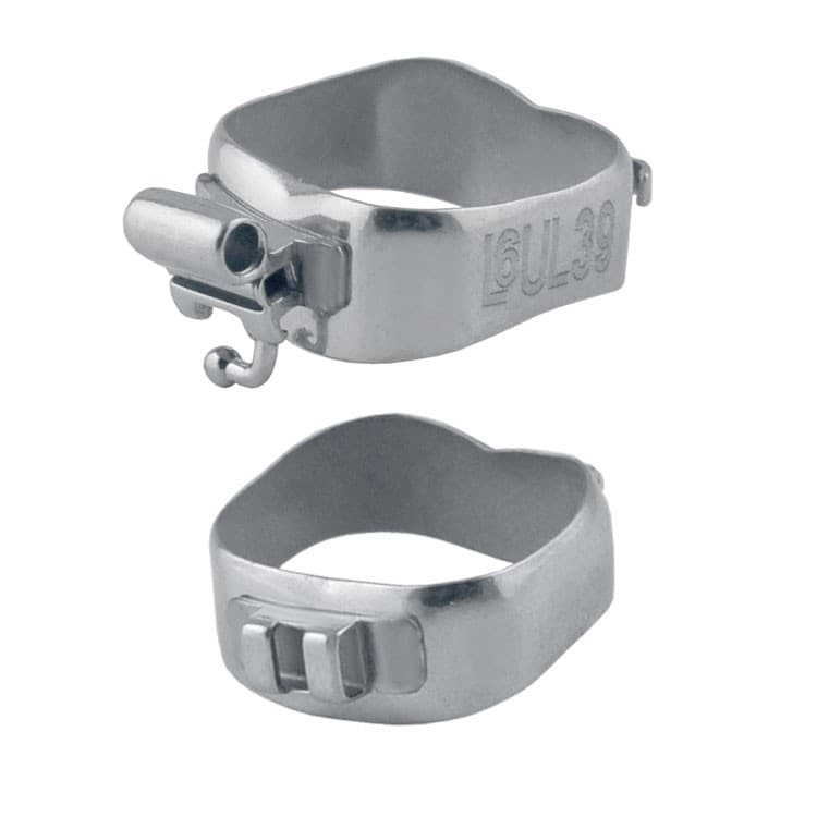 Sure-Fit Pre-Welded molar band + double convertible buccal tube .022″ + lingual sheath, upper right – oficiali Falcon Medical produkto nuotrauka