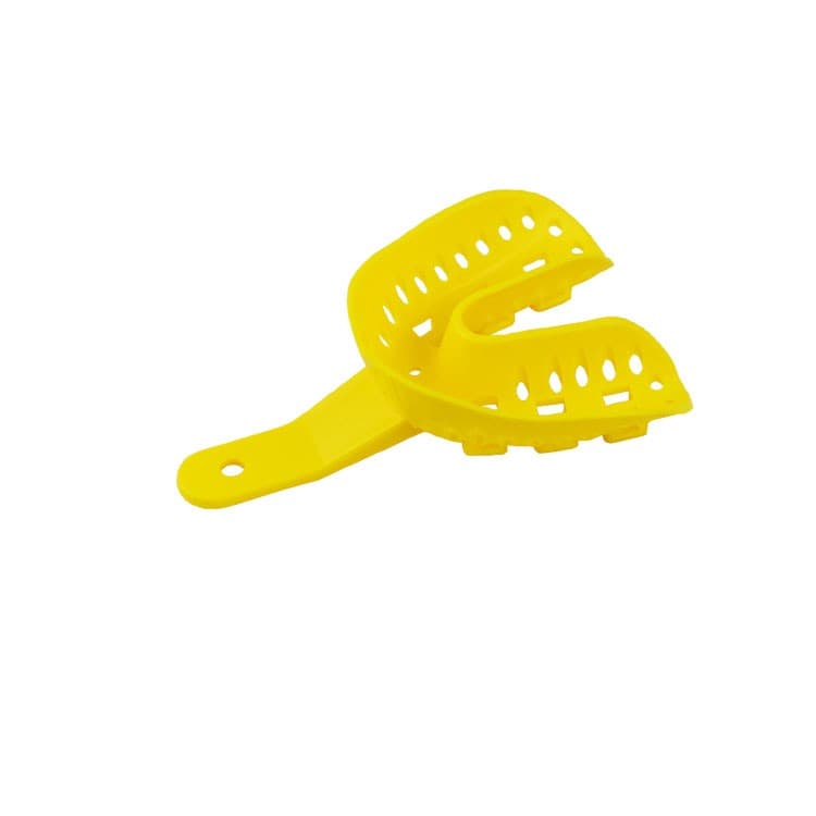 Disposable Orthodontic impression tray lower fig. B1 size XL (yellow) 10 pieces – oficiali Falcon Medical produkto nuotrauka