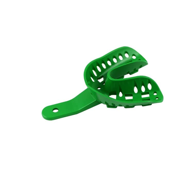 Disposable Orthodontic impression tray lower fig. B2 size L (green) 10 pieces – oficiali Falcon Medical produkto nuotrauka