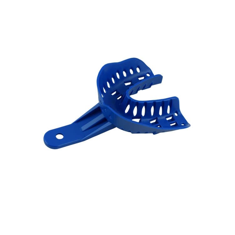 Disposable Orthodontic impression tray lower fig. B3 size M (blue) 10 pieces – oficiali Falcon Medical produkto nuotrauka