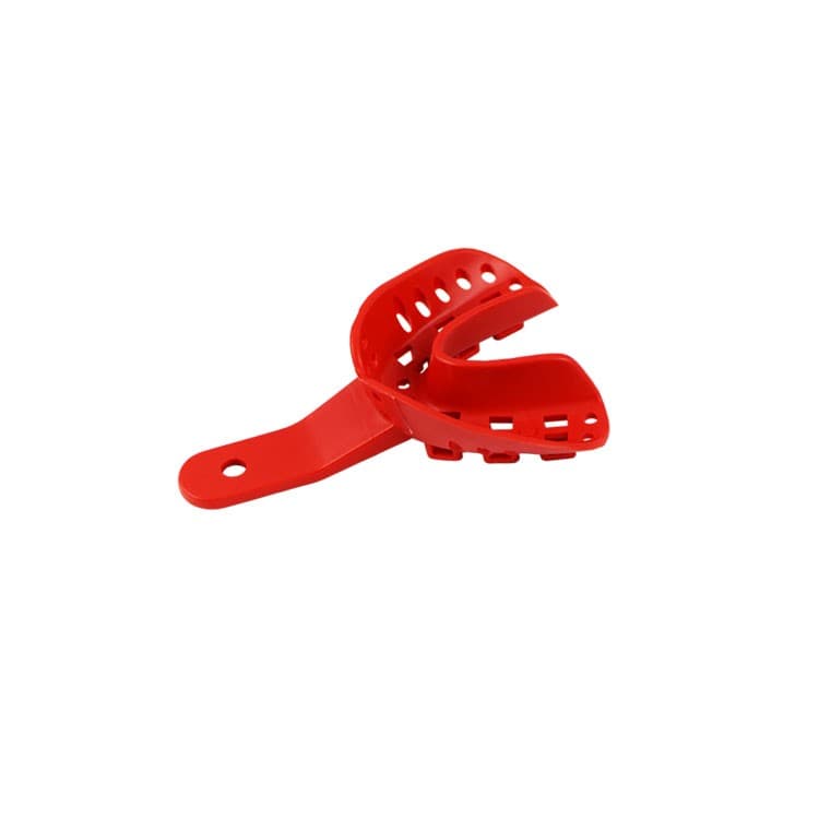 Disposable Orthodontic impression tray lower fig. B5 size XS (red) 10 pieces – oficiali Falcon Medical produkto nuotrauka
