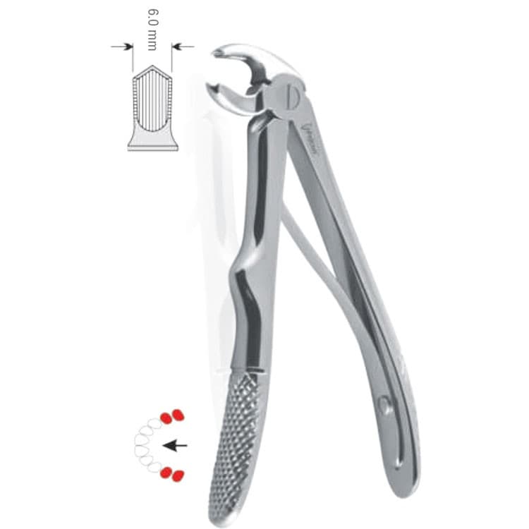 Extracting forceps children pattern fig. 6 – oficiali Falcon Medical produkto nuotrauka