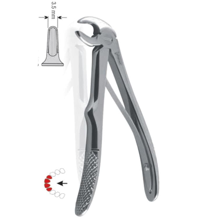 Extracting forceps children pattern fig. 5 – oficiali Falcon Medical produkto nuotrauka