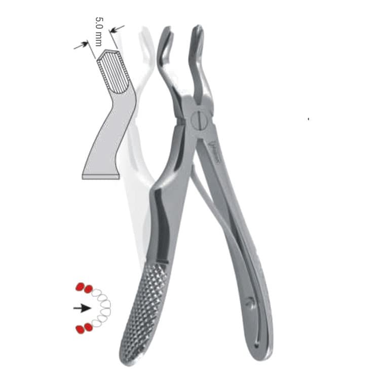 Extracting forceps children pattern fig. 3 – oficiali Falcon Medical produkto nuotrauka
