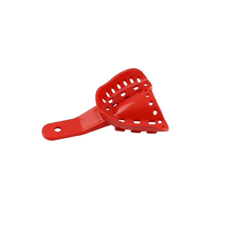 Disposable Orthodontic impression tray upper fig. A5 size XS (red) 10 pieces – oficiali Falcon Medical produkto nuotrauka