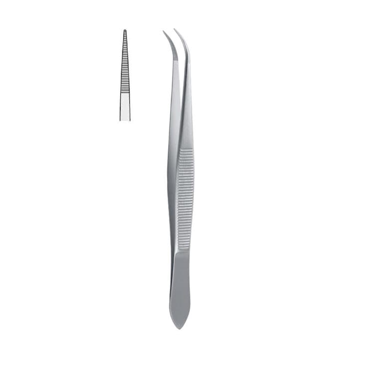 Forceps splinter Falcon serrated straight 105mm – oficiali Falcon Medical produkto nuotrauka