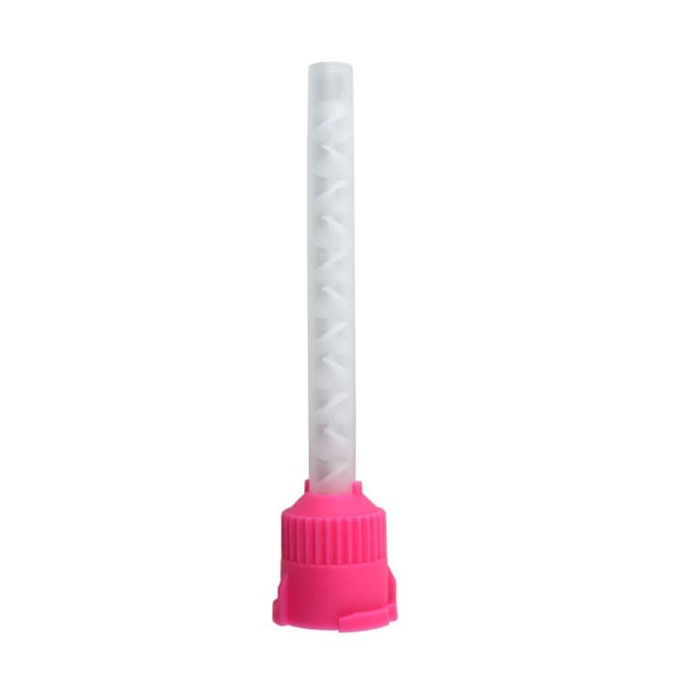 DENTALINE Mixing tips medium pink 83mm, 1:1 ratio (Pack of 50 pieces) – oficiali Falcon Medical produkto nuotrauka