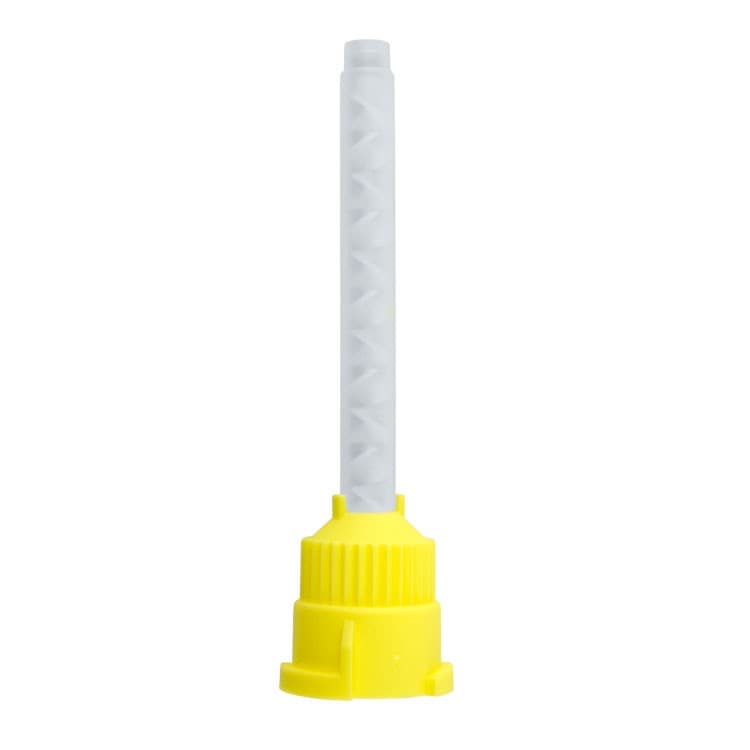 DENTALINE Mixing tips small yellow 70mm, 1:1 ratio (Pack of 50 pieces) – oficiali Falcon Medical produkto nuotrauka