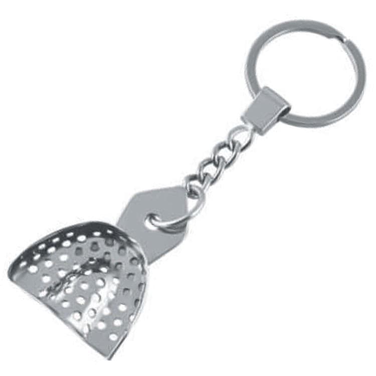 Dental key ring metal impression tray perforated – oficiali Falcon Medical produkto nuotrauka