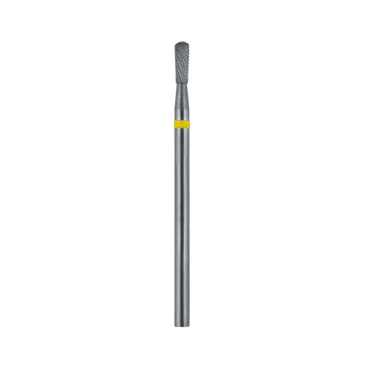 Carbide bur HP, X-cut extra fine, ISO # 500 104 237 110 023, yellow – oficiali Falcon Medical produkto nuotrauka