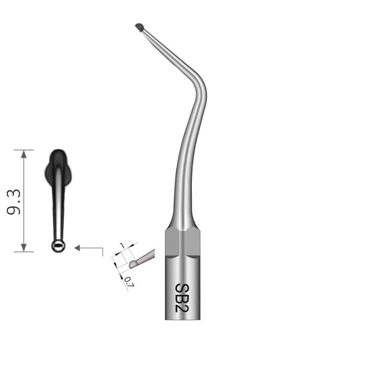 Ultrasonic cavity preparation tip fig. SB2 (E-M Type) – oficiali Falcon Medical produkto nuotrauka