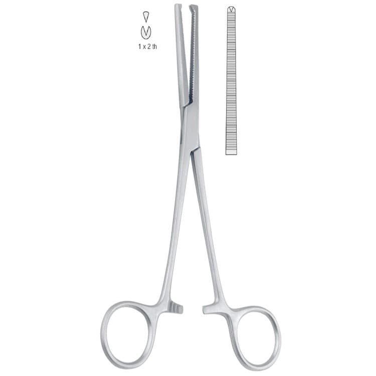 Forceps artery Kocher 1x2th straight 185mm – oficiali Falcon Medical produkto nuotrauka