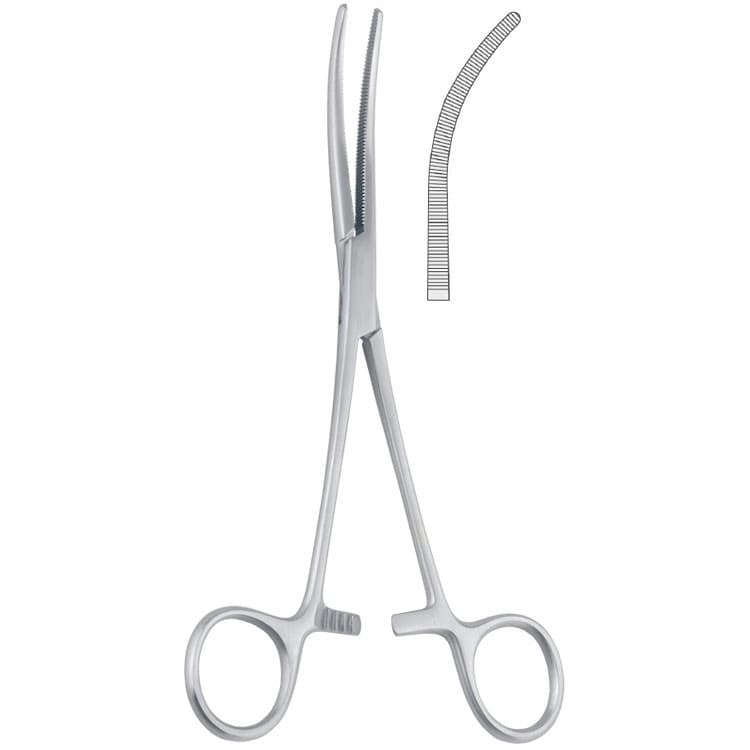 Forceps artery Rochester-Pean curved 260mm – oficiali Falcon Medical produkto nuotrauka