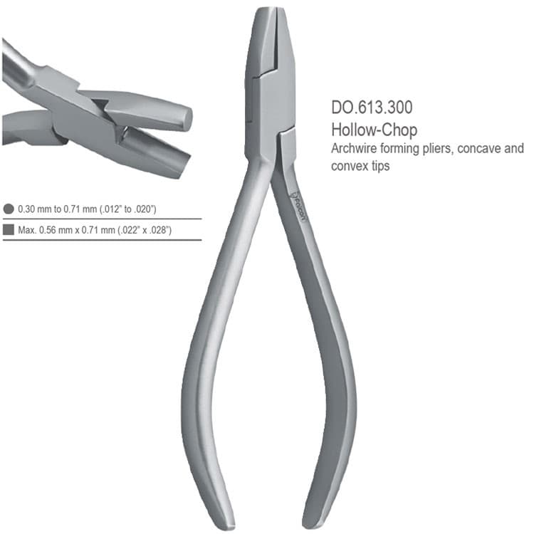 Pliers arch forming Hollow Chop Falcon – oficiali Falcon Medical produkto nuotrauka