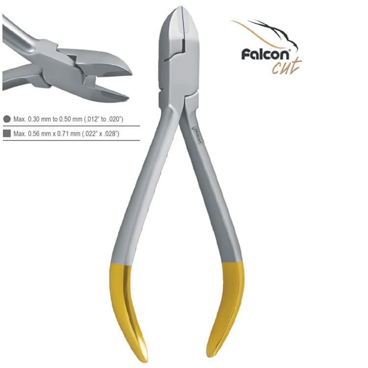 Falcon-Cut hard wire cutter 15° 135mm – oficiali Falcon Medical produkto nuotrauka