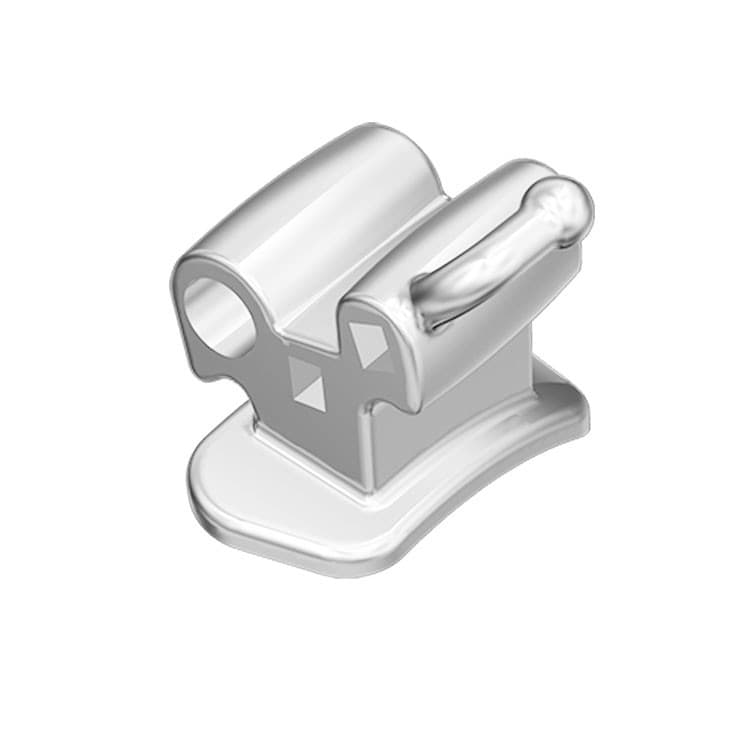 Buccal tube triple convertible, bondable .022″ upper left occusal headgear tube .045″ – oficiali Falcon Medical produkto nuotrauka